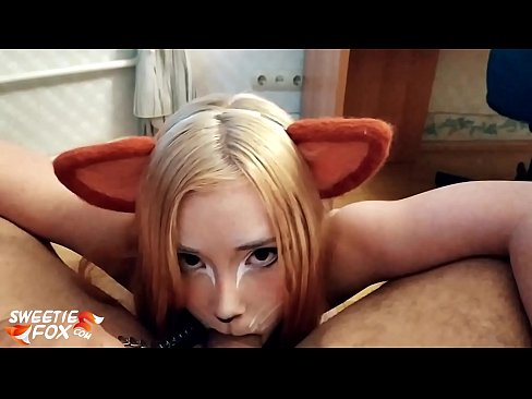 ❤️ Kitsune anameza mboo na kumeza mdomoni Ponografia ya mkundu